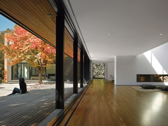 living area opening up to outdoor patio