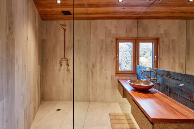 bathroom with walk-in shower