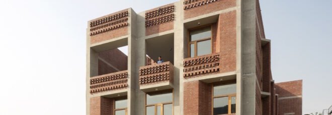 brick housing development in India