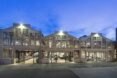 industrial buildings with huge glass windows