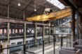 couches on a loft in industrial building
