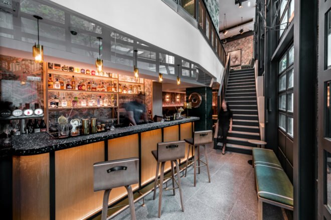 interior of Veda restaurant in Ovolo Central, Hong Kong