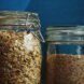 oat cereals in glass jars