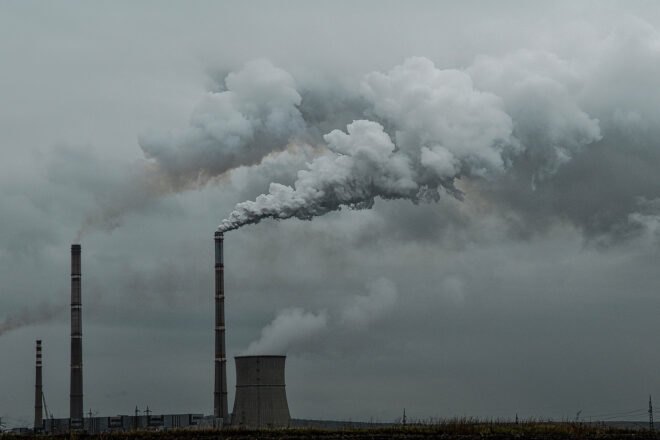 pollution smoke from plant