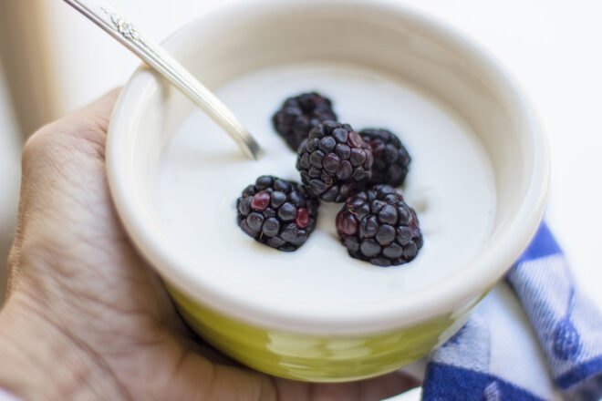 yogurt with berries