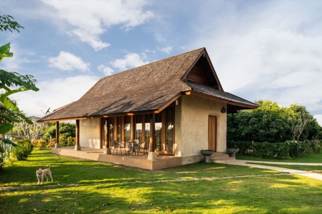 shed with pitched roof and outdoor patio