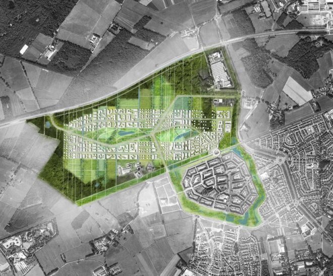 aerial map of neighborhood layout