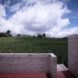 view of green field from a rooftop