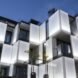 close-up and white and glass building