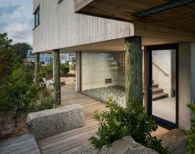 outdoor area of home on stilts