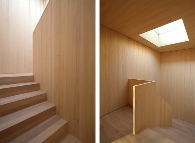interior wooden staircase