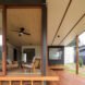 shipping container turned into a home with a deck