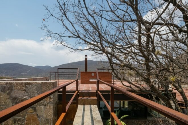 walkway leading to flat lookout