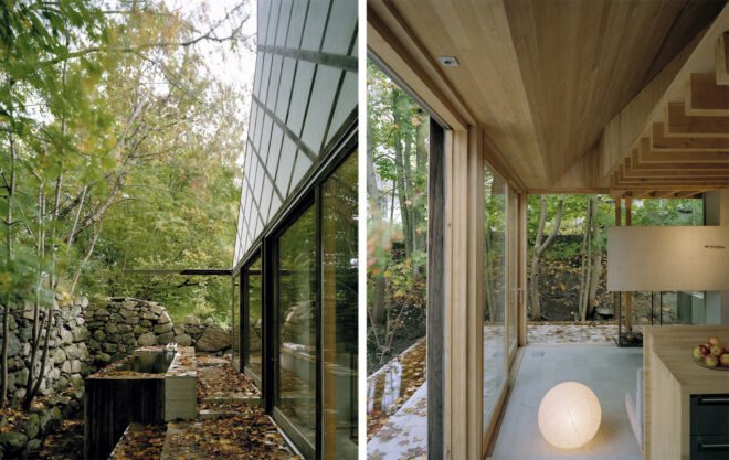 home's outdoor area with surrounding trees