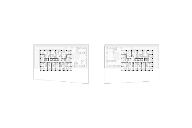 diagram of floor plans and outdoor spaces