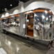 The aluminum exterior of a Western Pacific Airstream