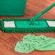green mop, green mop bucket and green microfiber cloth