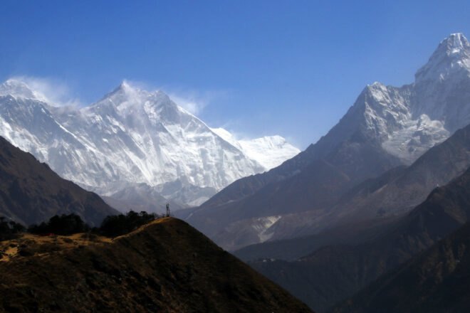 snow-covered Mount Everest