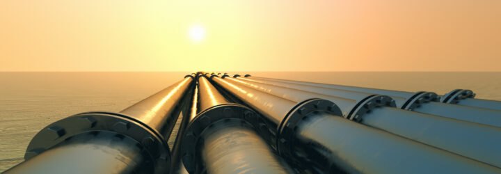 image of pipes during sunset