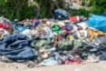 Pile of unwanted clothing