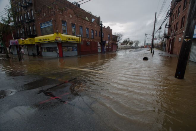 Brooklyn during the aftermath of hurricane Sandy