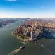 aerial vie of lower Manhattan