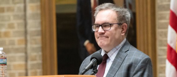 Andrew Wheeler at a podium