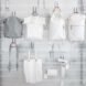 bananatex bags that are white and gray