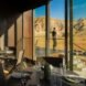 dining area with glass walls