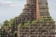 rendering of greenery-filled rooftop terraces