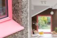 home extension clad in cork