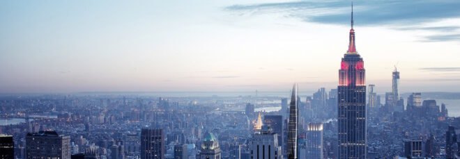 rendering of NYC skyline