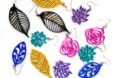 collection of nature-inspired pendant earrings