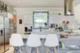 bar seats at a kitchen island
