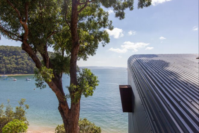 view from home's roof overlooking the sea