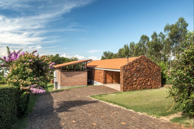 home made out of natural stone and brick