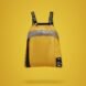 yellow backpack with black straps