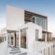 walkway leading to sliding glass doors