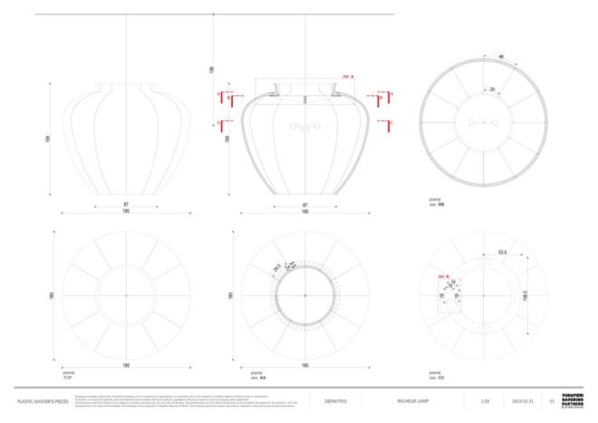 diagrams of a lamp