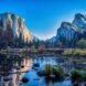 river and mountains in Yosemite National Park