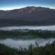 fog covering trees at base of mountains in Great Smoky Mountains National Park