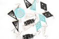 collection of geometric pendant earrings