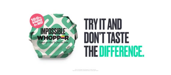 image of wrapped burger with text that reads 