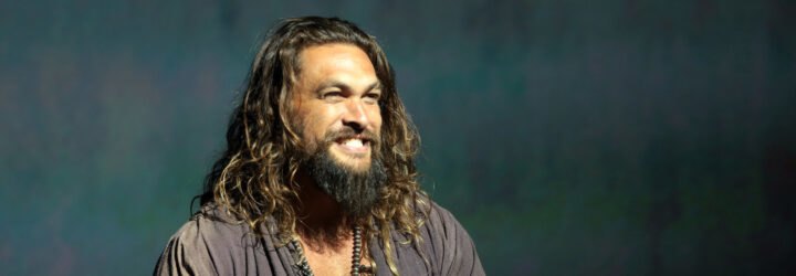 Jason Momoa on a stage