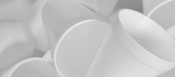 lot of white plastic foam cups