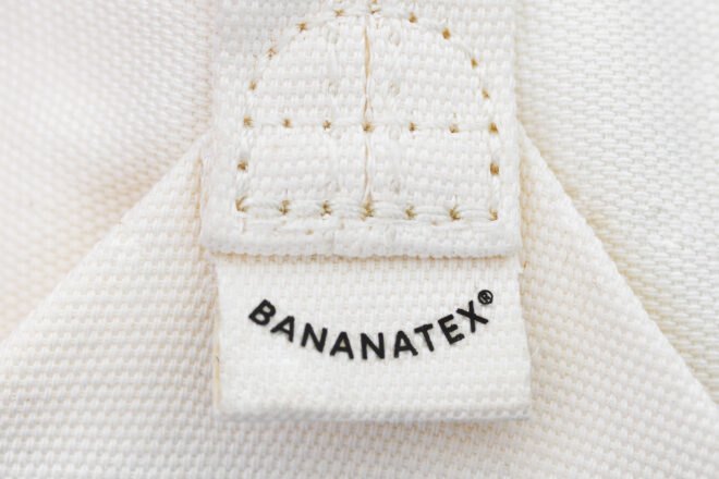bag tag with the word bananatex