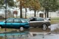 cars stuck in floods