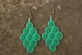 light green pendant earrings