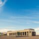 long brown building in a desert