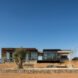 single-story building in a desert landscape